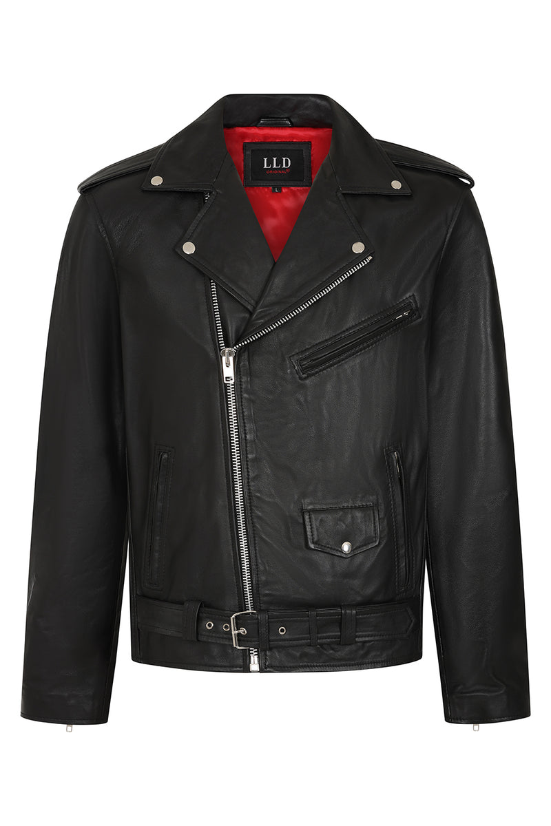 Heren leren winterjas zwart - Leather City