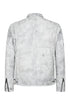 LLD Genuine Leather Racing Jacket White Denim Look - FRANK