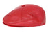 Premium dark red lamb leather flat cap in classic London style by LLD Original