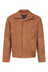Men's tan nappa leather blouson jacket from LLD Original, classic style, available in sizes S to 4XL