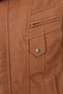 Men's tan Nappa leather classic blouson jacket by LLD Original in sizes S to 4XL