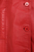 Women’s Red Real Lamb Nappa Leather Knee Length Coat – Donna