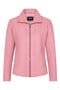 Women's soft pink nappa leather jacket, classic fitted design by LLD Original, ideal for autumn casual wear.