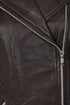 Women’s Brown Real Nappa Leather Biker Jacket – Celia