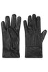 Women’s Black Leather Gloves – Quilted Detail
