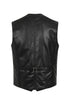 Men's Leather Classic Waistcoat Black, Brown, Tan - TEDDY - London Leathers Direct