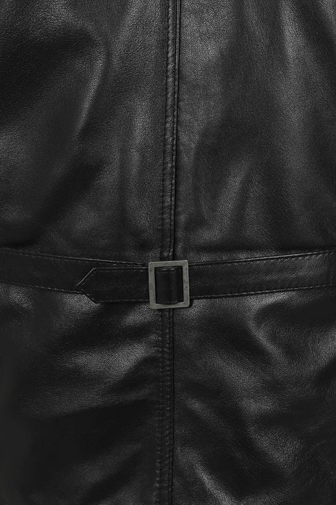Men's Leather Classic Waistcoat Black, Brown, Tan - TEDDY - London Leathers Direct