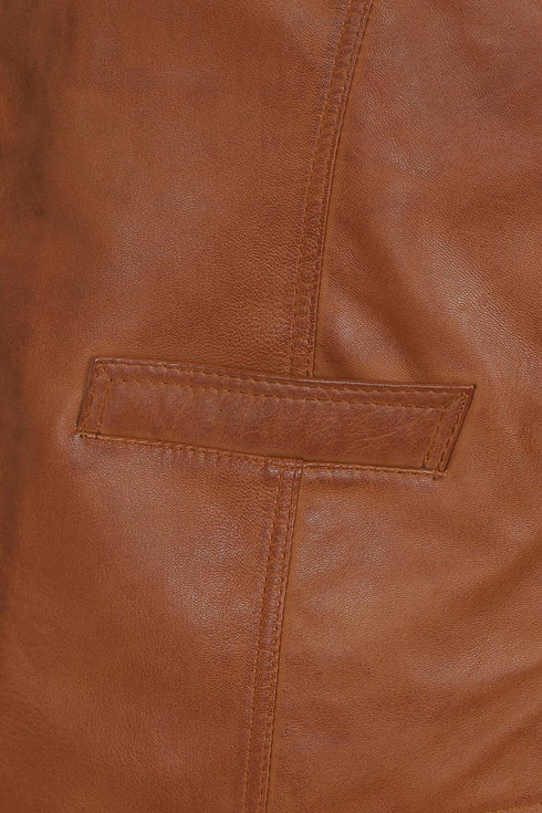 Men's Leather Classic Waistcoat Black, Brown, Tan - TEDDY - London Leathers Direct