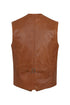 Men's Leather Classic Waistcoat Black, Brown, Tan - TEDDY - London Leathers Direct