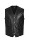 Men's Leather Classic Waistcoat Black, Brown, Tan - TEDDY - London Leathers Direct