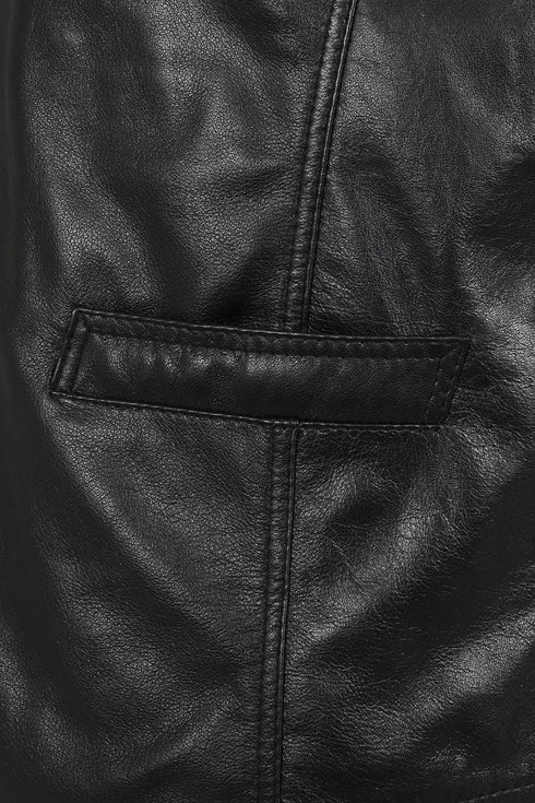 Men's Leather Classic Waistcoat Black, Brown, Tan - TEDDY - London Leathers Direct