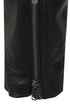 CHLOE women's black leather biker jacket in lamb nappa, classic style, available in sizes 8, 10, and 12