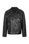 Men's Genuine Classic Leather Biker Jacket - FONZY - London Leathers Direct