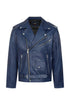 Men's Genuine Classic Leather Biker Jacket - FONZY - London Leathers Direct