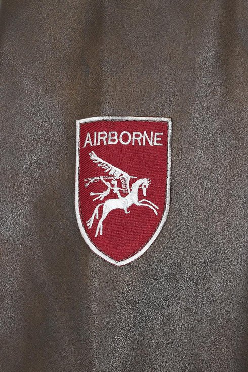 Men's Real Leather Pilot Jacket with Detachable Fur Collar - TOMMY - London Leathers Direct