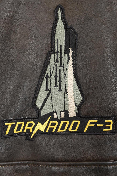 Men's Real Leather Pilot Jacket with Detachable Fur Collar - TOMMY - London Leathers Direct