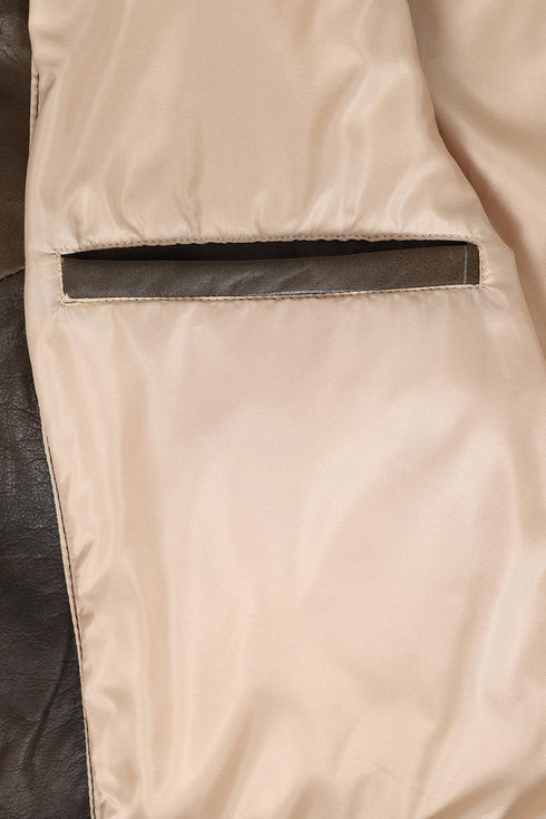 Men's Real Leather Pilot Jacket with Detachable Fur Collar - TOMMY - London Leathers Direct