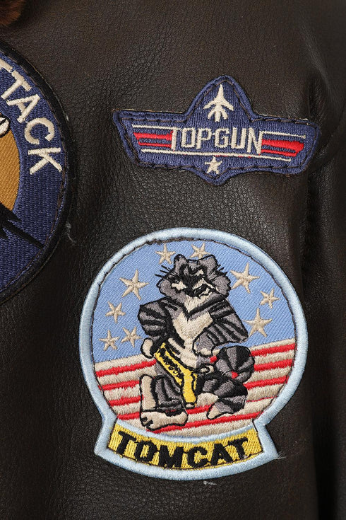 Men's Real Leather Pilot Jacket with Detachable Fur Collar - TOMMY - London Leathers Direct