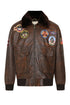 TOMMY Genuine Leather Pilot Jacket - Detachable Fur Collar