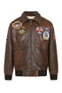 TOMMY Genuine Leather Pilot Jacket - Detachable Fur Collar
