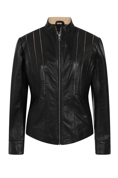 Women's Beautifully Fitted Stylish Leather Jacket - JUDY - London Leathers Direct
