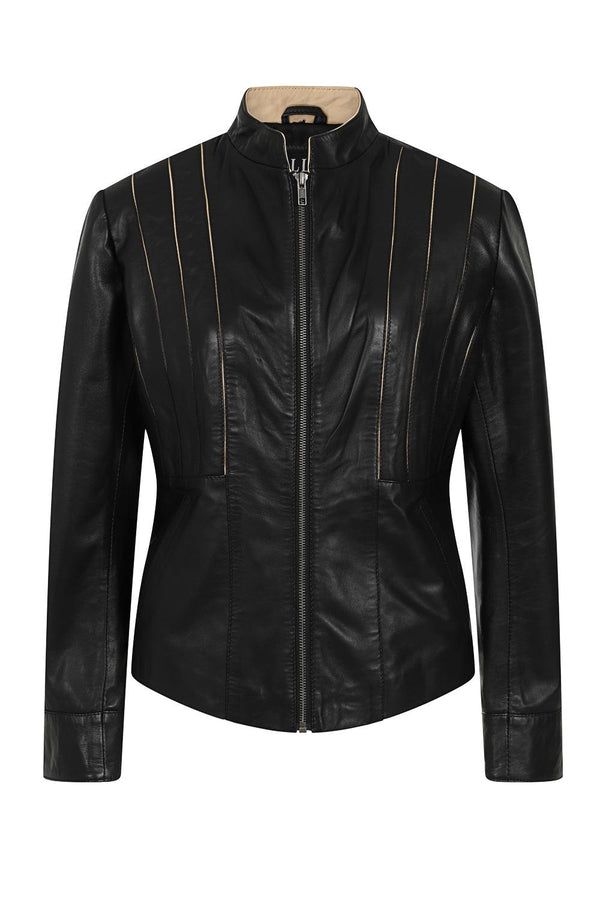 Women's Beautifully Fitted Stylish Leather Jacket - JUDY - London Leathers Direct