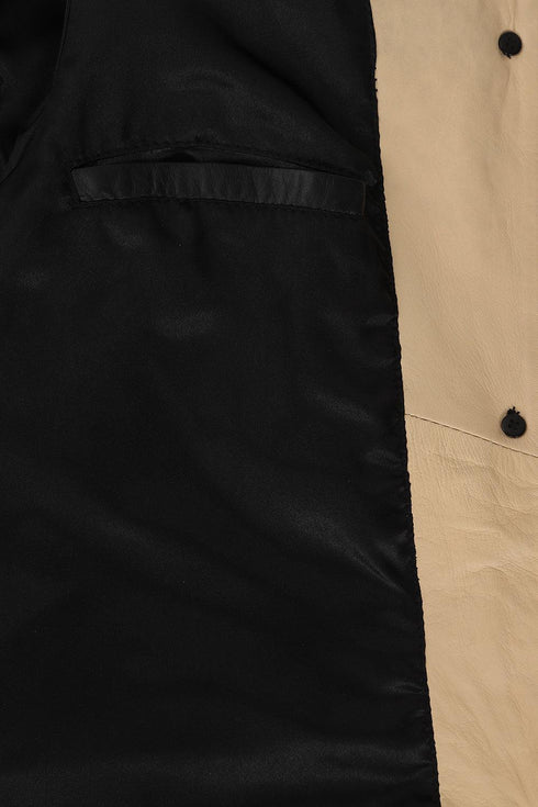 Women's Beautiful ¾ Length Leather Coat - JOSIE - London Leathers Direct