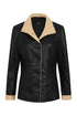 LLD Original black genuine nappa leather blazer with classic button front and collar