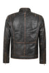 ARMANDO Men's Genuine Nappa Leather Jacket - Classic Brown