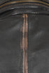 Brown genuine nappa leather jacket for men, classic style by LLD Original, available in multiple sizes