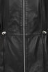 LLD Gracie black genuine nappa leather jacket, hip length, available in sizes 8 to 18