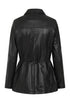LLD Original black nappa leather jacket, hip-length, available in sizes 8-18