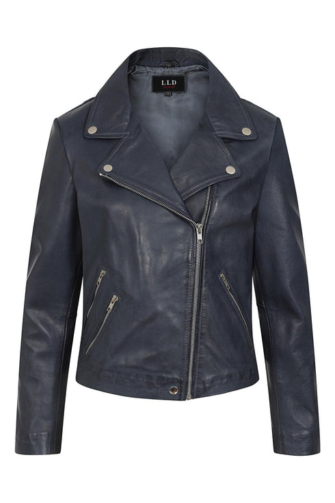 Women's Biker Style Real Leather Jacket - CELIA - London Leathers Direct