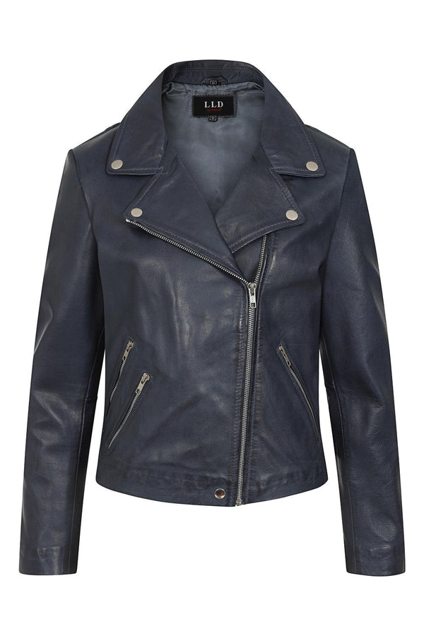 Women's Biker Style Real Leather Jacket - CELIA - London Leathers Direct