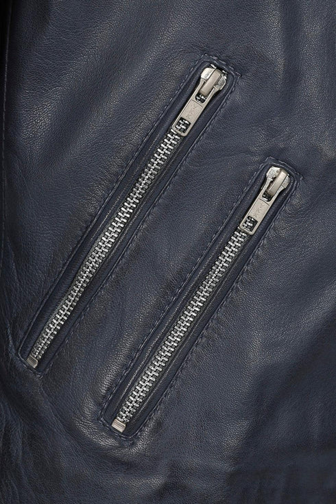 Women's Biker Style Real Leather Jacket - CELIA - London Leathers Direct