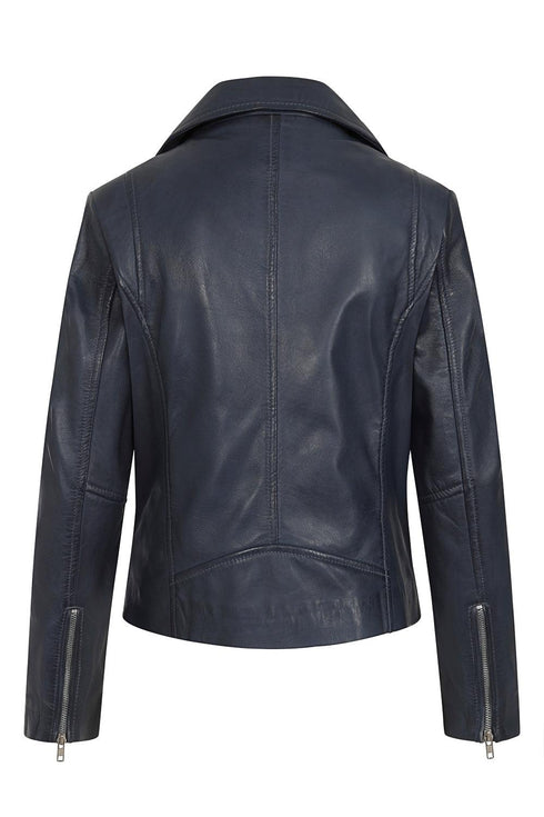 Women's Biker Style Real Leather Jacket - CELIA - London Leathers Direct