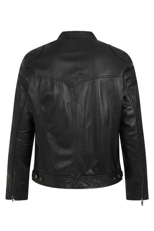Men's Classic Stylish Leather Jacket - PETER - London Leathers Direct