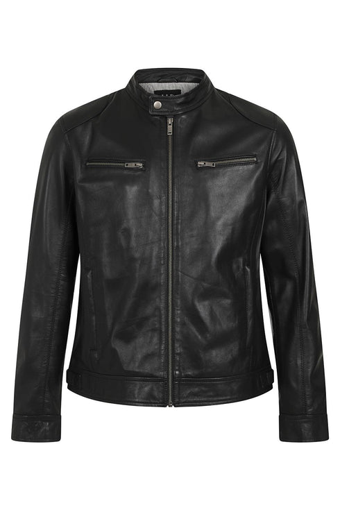 Men's Classic Stylish Leather Jacket - PETER - London Leathers Direct