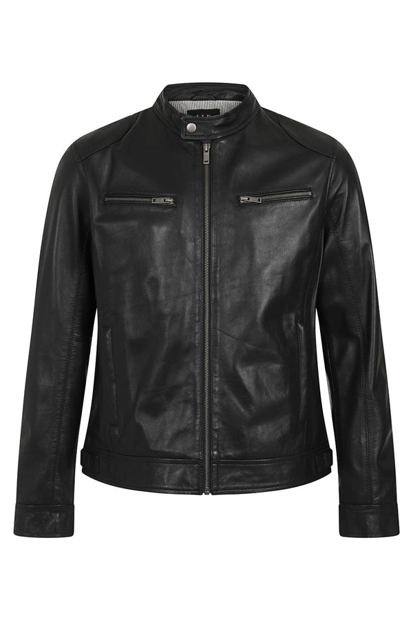 Men's Classic Stylish Leather Jacket - PETER - London Leathers Direct