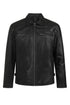 Men's Classic Style Black Leather Jacket for Everyday Wear - JIMMY - London Leathers Direct