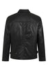 Men's Classic Style Black Leather Jacket for Everyday Wear - JIMMY - London Leathers Direct