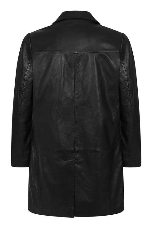 Men's ¾ Length Classic Leather Coat - GARY - London Leathers Direct