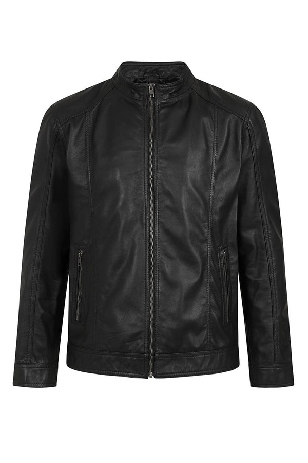 Men's Smart Classic Leather Jacket for Everyone - NEIL - London Leathers Direct