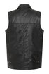 Men's Leather Sleeveless Gilet Black, Brown, Buff - VINNY - London Leathers Direct