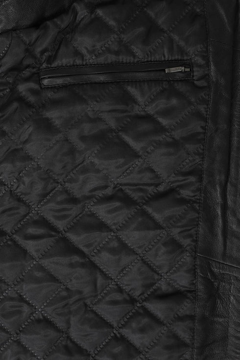 Men's Leather Sleeveless Gilet Black, Brown, Buff - VINNY - London Leathers Direct