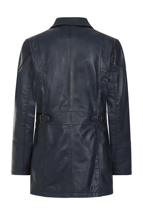 Women's Beautiful Hip Length Leather Jacket - ALEXA-884 - London Leathers Direct