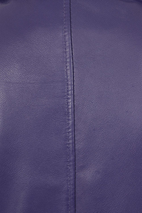 Women's Biker Style Real Leather Jacket - CELIA - London Leathers Direct