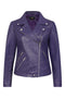 Women's Biker Style Real Leather Jacket - CELIA - London Leathers Direct
