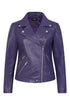 Women's Biker Style Real Leather Jacket - CELIA - London Leathers Direct