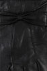 Women's Black Leather Gloves with Bow - London Leathers Direct